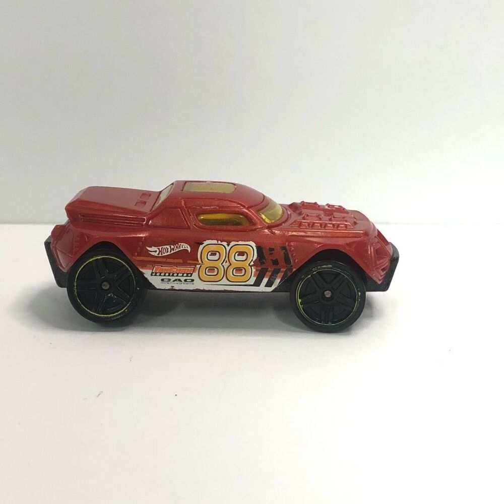 rd 08 1/64 scale loose hot wheel acceleraceers red 88 car